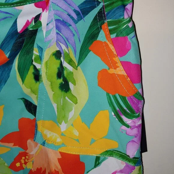 La Blanca Abstract Tropical Floral Swim Board Shorts Size XL - Picture 5 of 6